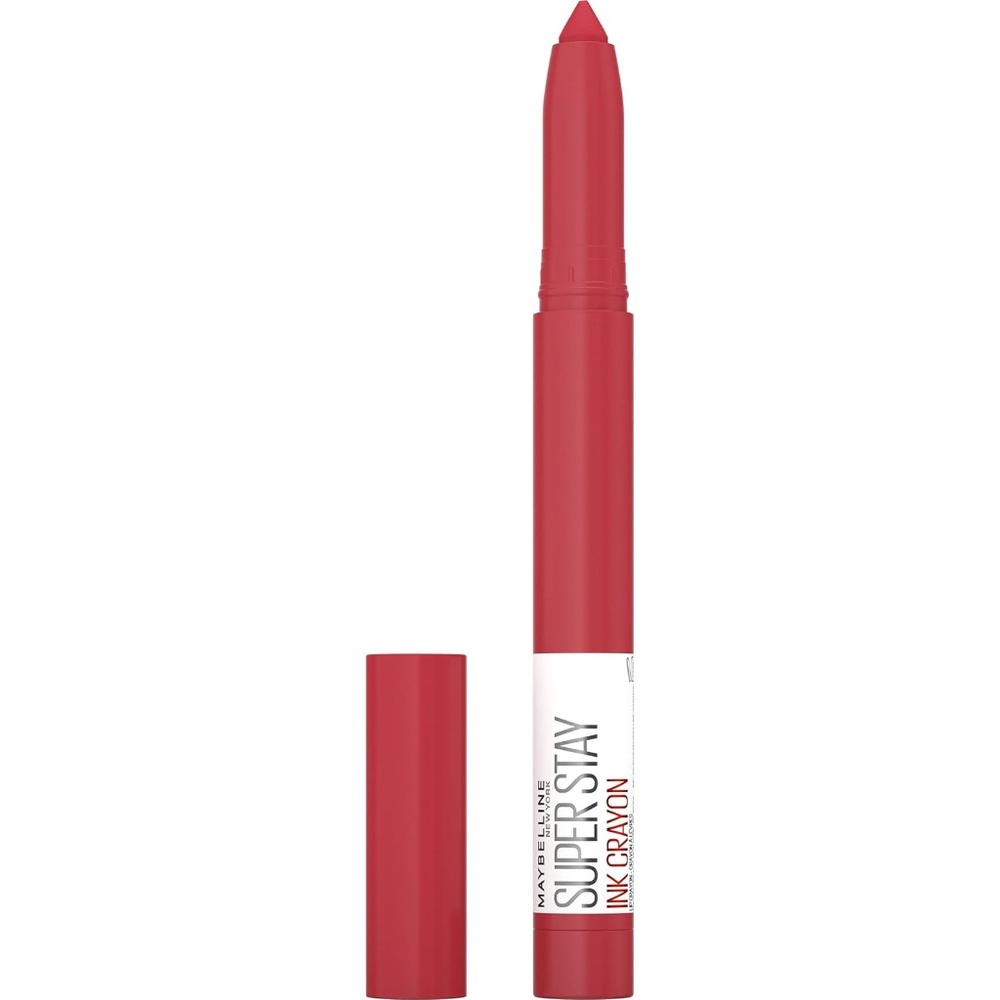 Maybelline Super Stay Ink Crayon Matte Longwear Lipstick Makeup, 140 Work for It